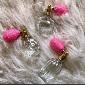 3 12ML Glass Vintage Spray Bottles Brand New